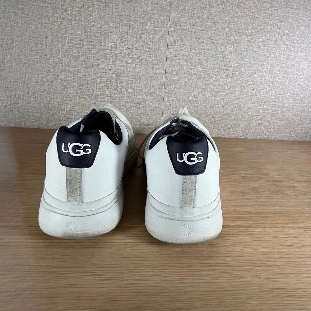 UGG South Bay Sneaker Low Men's 11.5 White Leather Suede Casual Shoes 1108959